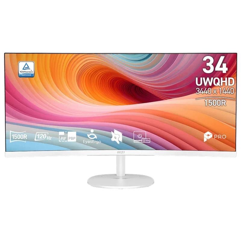 Moniteur MSI MP341CQW E12 Monitor34" UWQHD VGA HDMI MM curv