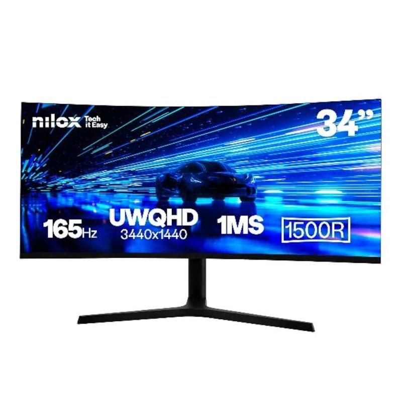 Moniteur NILOX NXM344KD22 Monitor 34" UWQHD MVA 165Hz Curvo