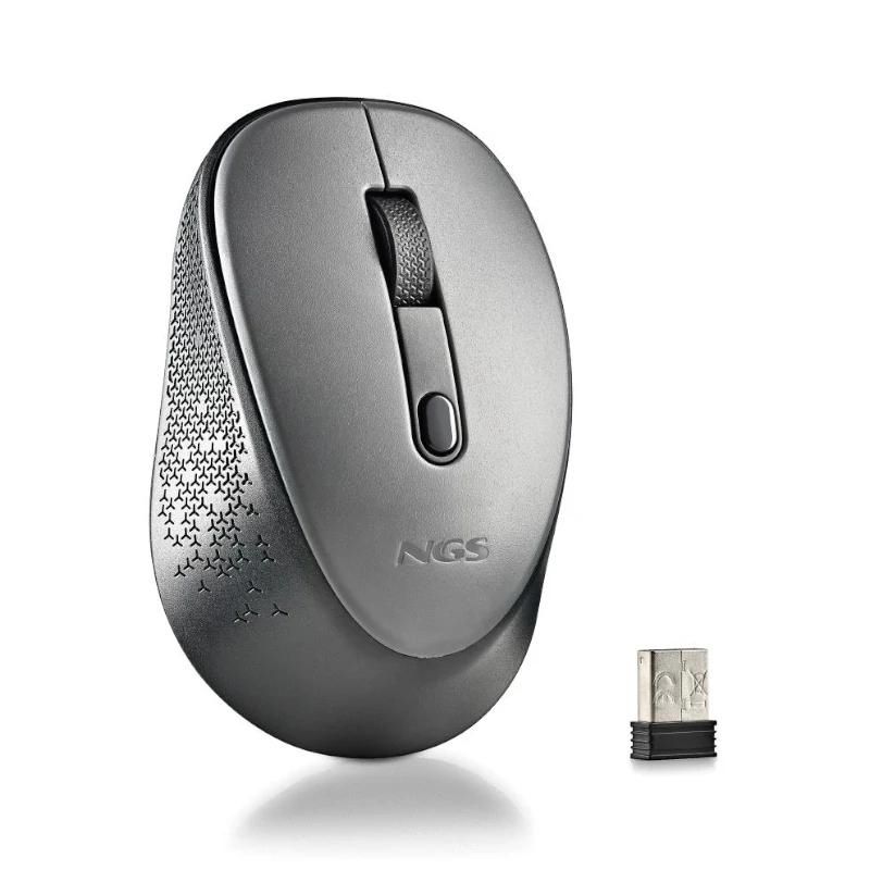 Ratón NGS INALAMBRICO 800/1600DPI Gris