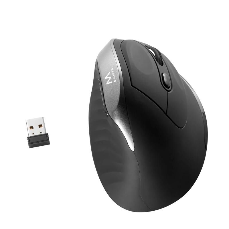 Ratón Ewent ergonomico inalambrico 2400Dpi