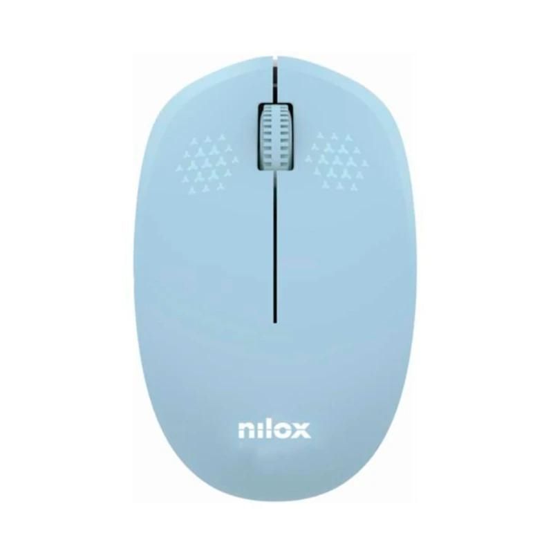Ratón NILOX Wireless, 1000 DPI, 3 botones, Azul
