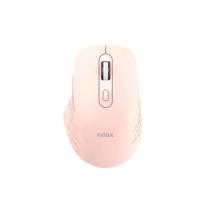 Ratón NILOX Dual Wireless 1600dpi silen. Rosa