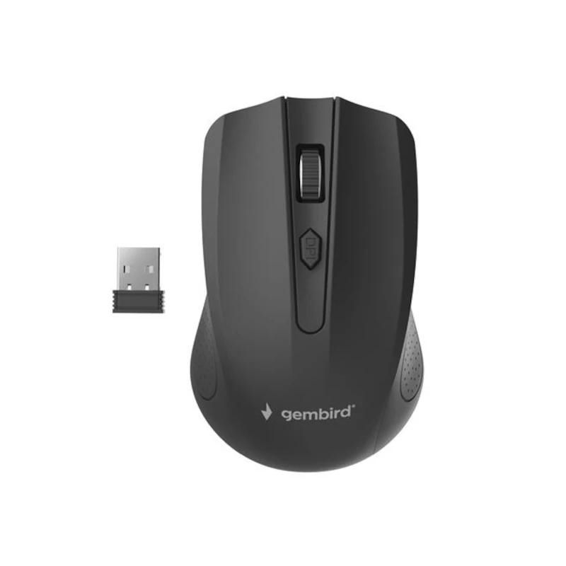 Ratón GEMBIRD Óptico Inalámbrico 1600 DPI Negro