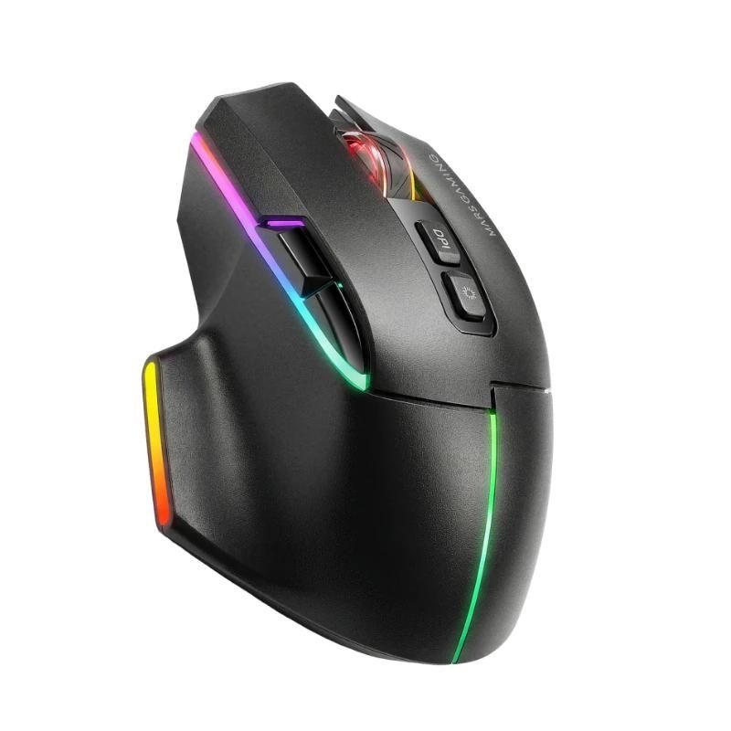 Ratón Mars Gaming Inalam. TRI-MODO 12000DPI Black