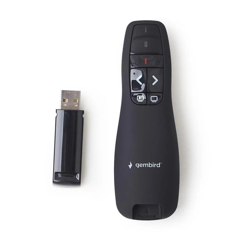 Souris GEMBIRD Presentador Inalámbrico Puntero Láser USB