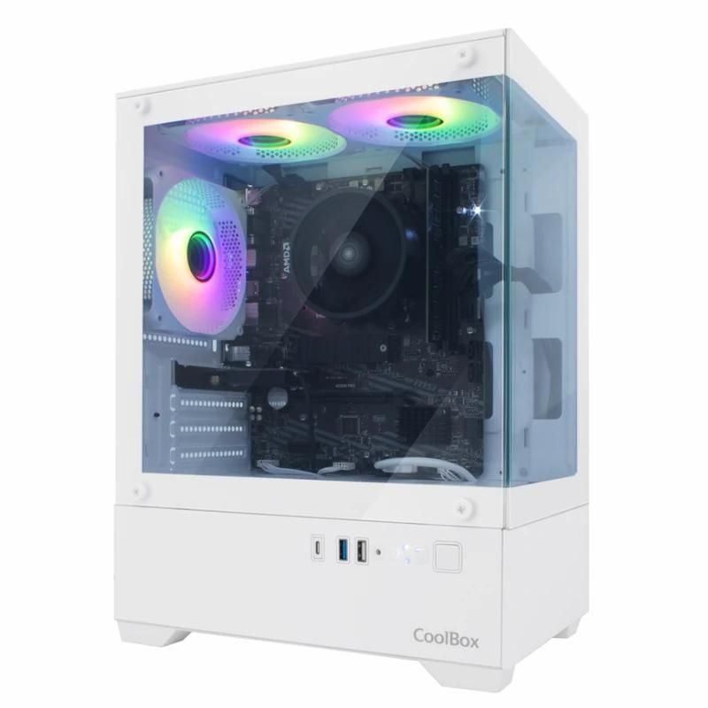 Caixa per a ordinador CoolBox Gaming MATX GM200 V.Lite ARGB S.FTE B