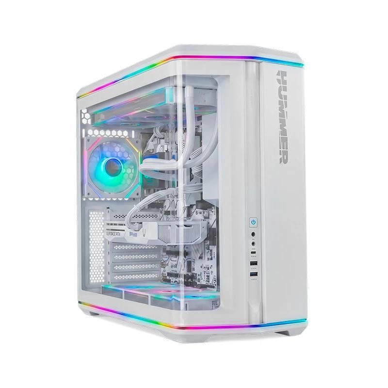 Caixa per a ordinador NOX ATX Hummer Anvil Cristal Curv blanc