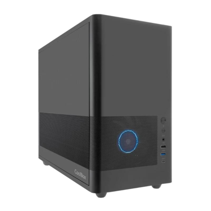 Caixa per a ordinador CoolBox Matx USB-C 3.2 G1 F.Metal S/Fte negra