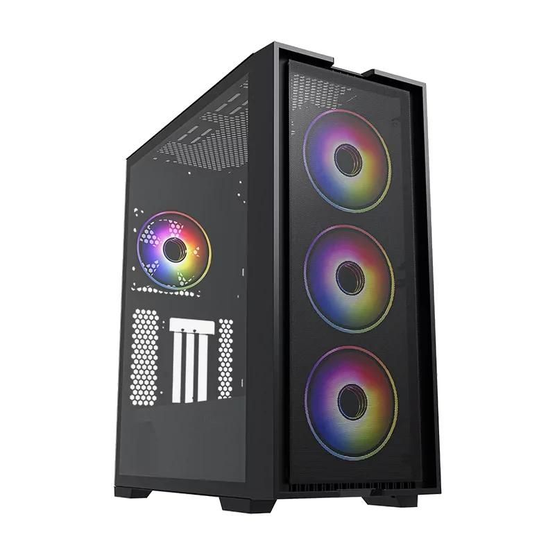 Caixa per a ordinador Hiditec E-ATX H2 AIR ARGB BLACK