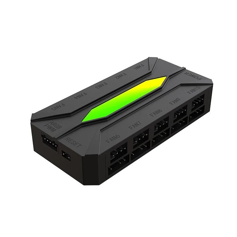 Refrigeració per a ordinador KEEP OUT Hub Ventiladores X-FHUB10 10 PORTS ARGB