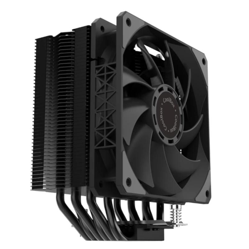 Refroidissement pour ordinateur CoolBox Disipador CPU 6 Heatpipes 240W TDP noir