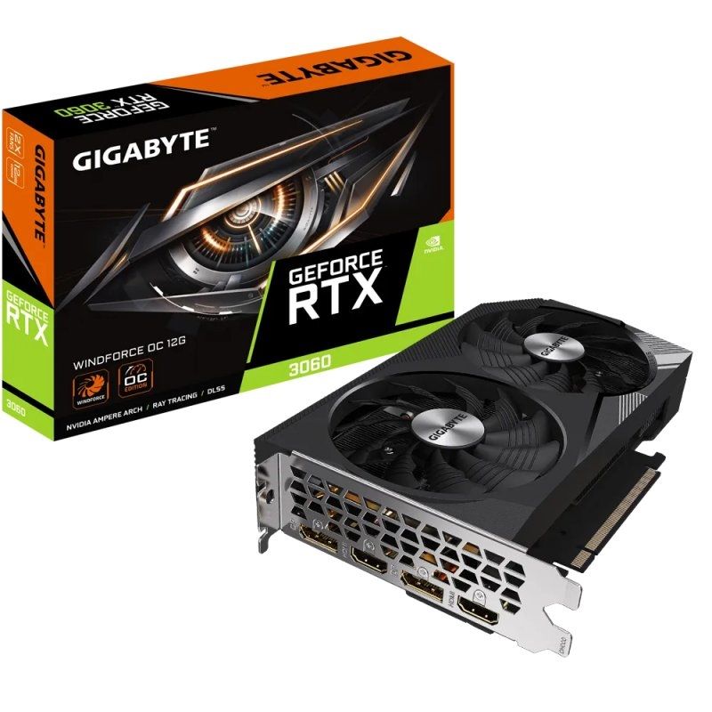 Targeta gràfica Gigabyte NVIDIA RTX 3060 WF OC 12G DDR6