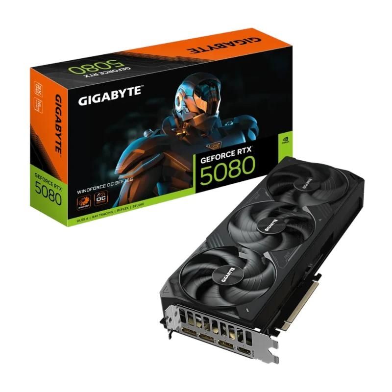 Carte graphique Gigabyte NVIDIA RTX 5080 WF3OC 16GB DDR7