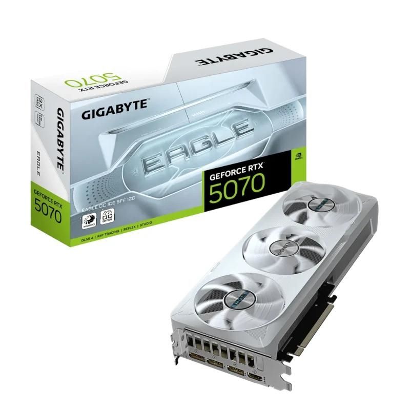 Carte graphique Gigabyte NVIDIA RTX 5070 EAGLE ICE OC 12 DDR7
