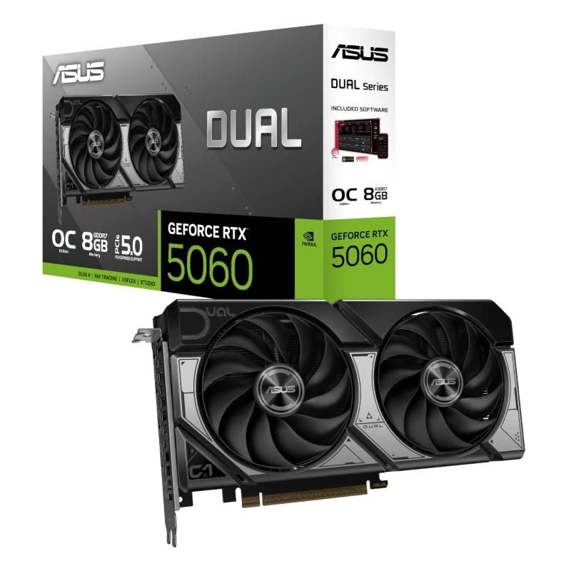 Graphics card Asus NVIDIA DUAL RTX 5060 O8G 8GB DDR7