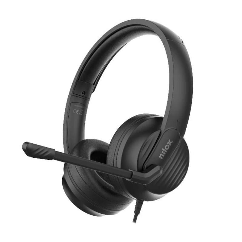 Casque avec microphone NILOX Auric. con micrófono USB-C+Adapt USB-A