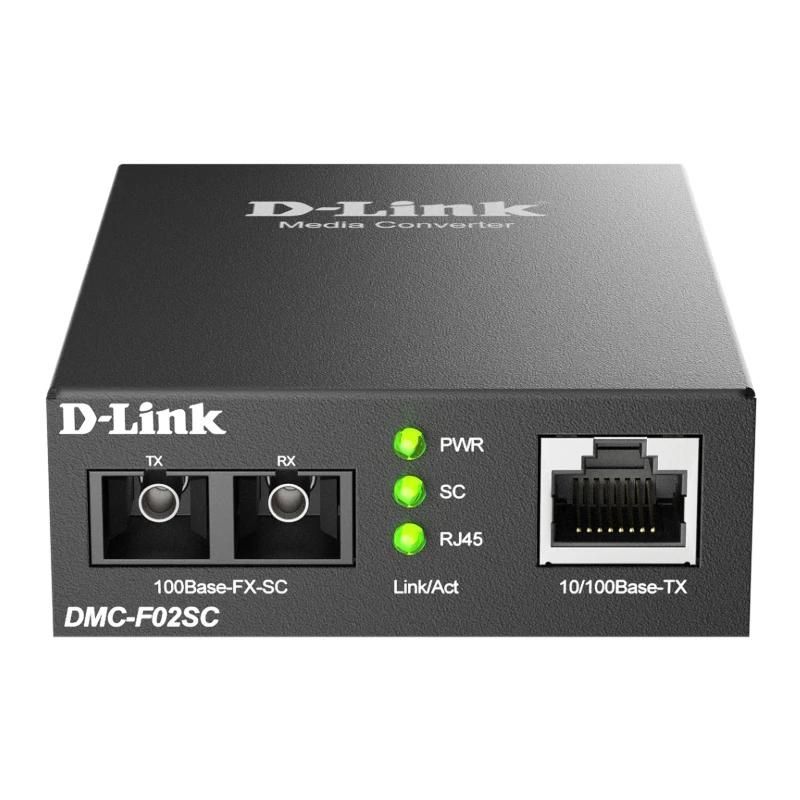 Dispositivo de red D-Link DMC-F02SC Conversor Medios SC MM 2Km