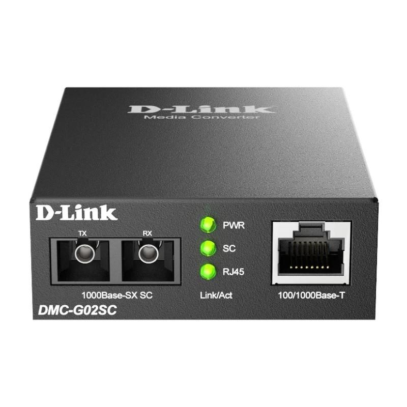 Dispositivo de red D-Link DMC-G02SC Conversor Medios MM