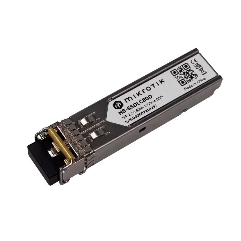 Dispositivo de red Mikrotik HS-55DLC80D Modulo SM 1/2.5G 80Km