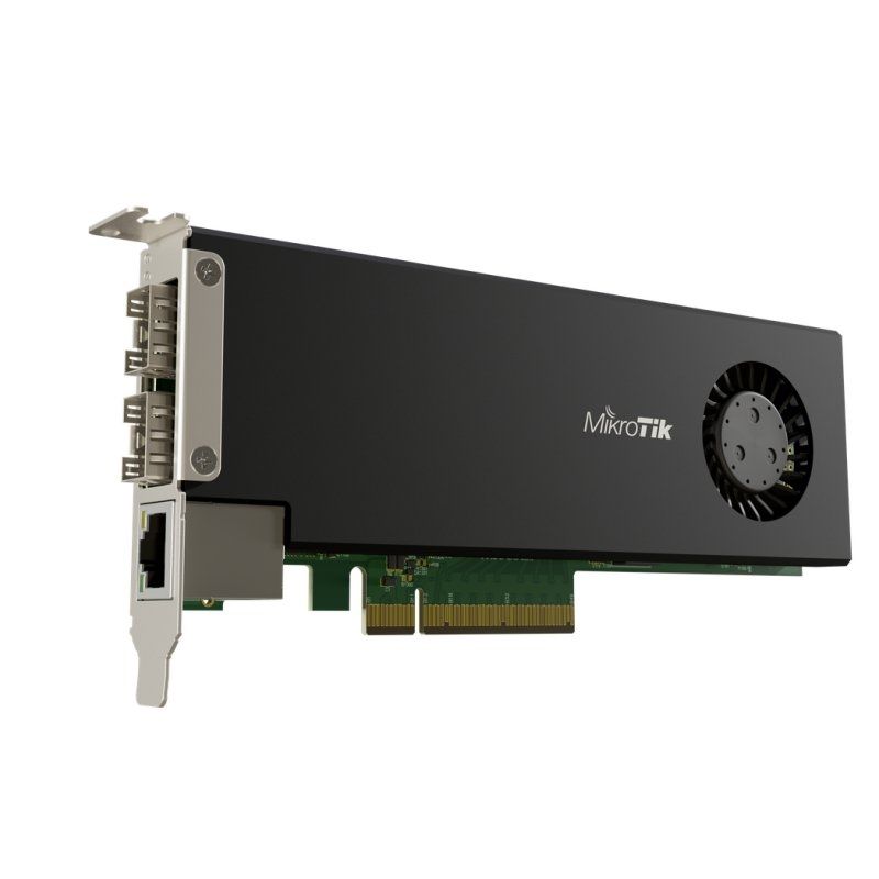 Dispositiu de xarxa Mikrotik CCR2004-1G-2XS-PCIe Adap 2xSFP28 1xGbE LP