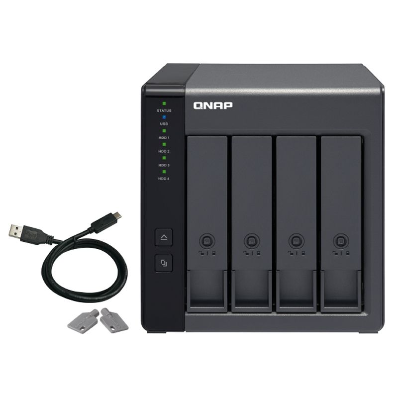 Produit de stockage QNAP TR-004 Raid Expansion 4XHDD-Bay 1xUSB-C 3.2