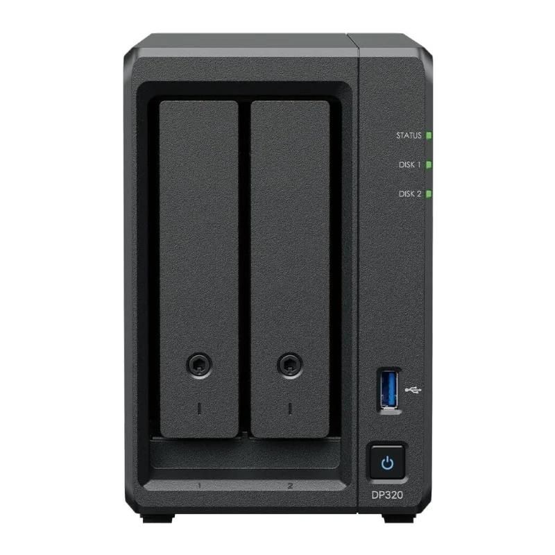 Produit de stockage Synology DP320 NAS 2xGbE i/2xHDD 8TB 2-Bay