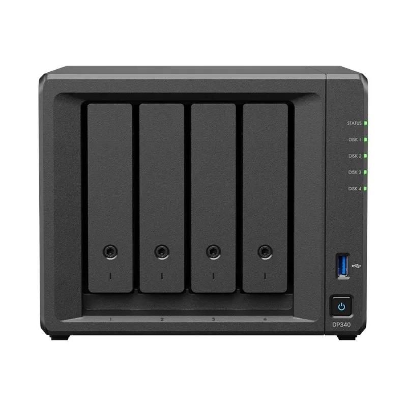 Produit de stockage Synology DP340 NAS 1xG 1x10G i/4xHDD 8TB 4-Bay