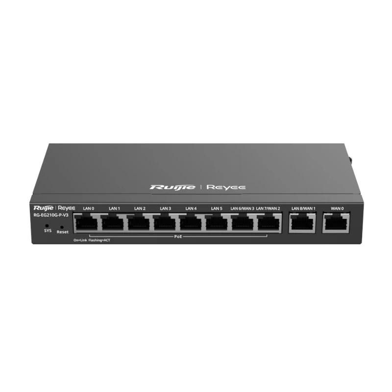 Routeur Ruijie Networks Reyee 10-Port Gigabit Cloud-Managed Gateway, 8 x P