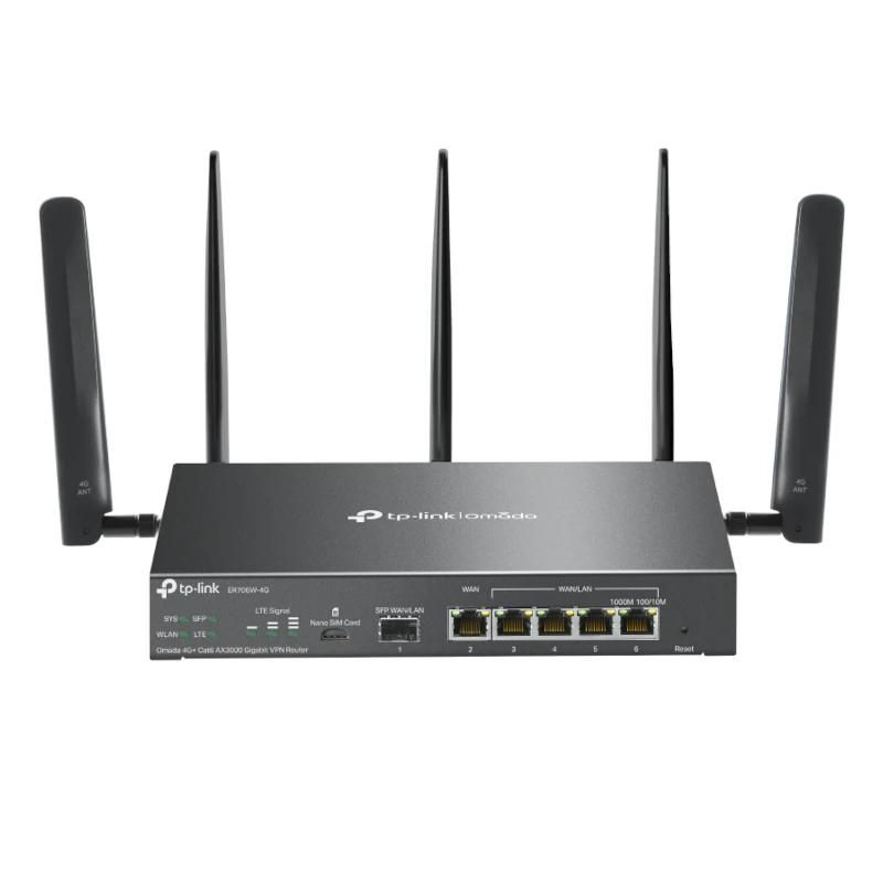 Routeur TP-LINK ER706W-4G Router 4G+Cat6 AX3000 VPN 4xLAN