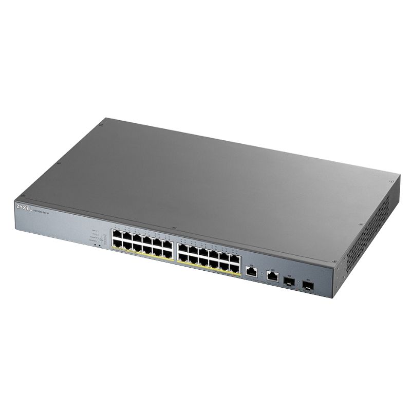 Commutateur réseau ZyXEL GS1350-26HP Switch 24xGB PoE 2xSFP 375W