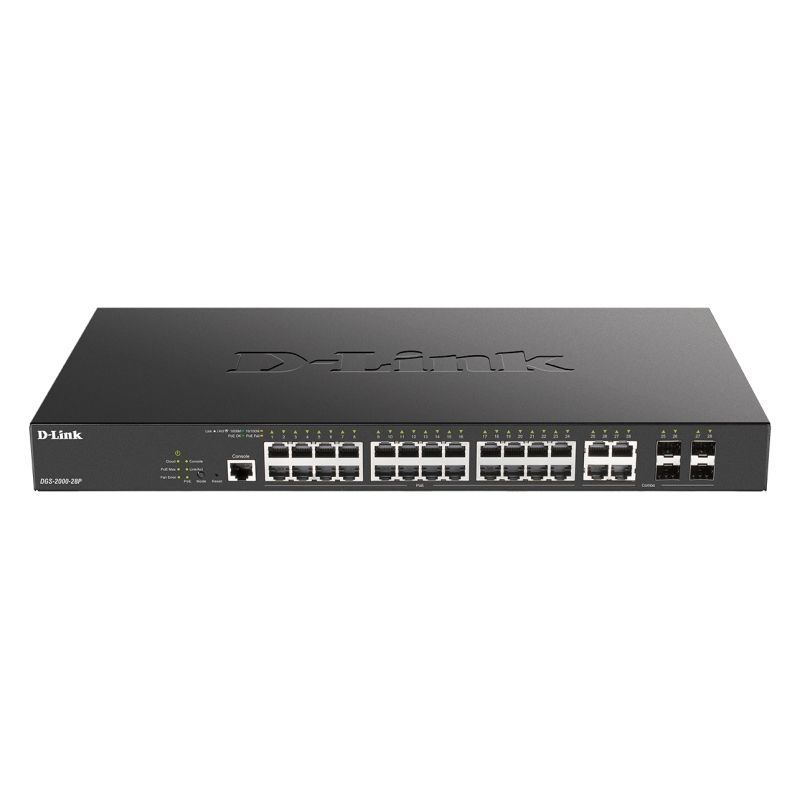 Commutateur réseau D-Link DGS-2000-28P Switch L2 24xGB PoE 4xCombo