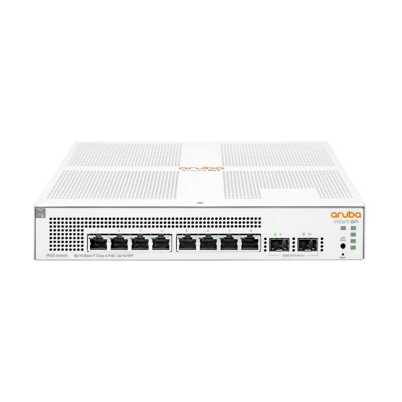 Commutateur réseau HPE ARUBA HPE NW IOn 1930 8xGbE PoE 2SFP 124W Switch