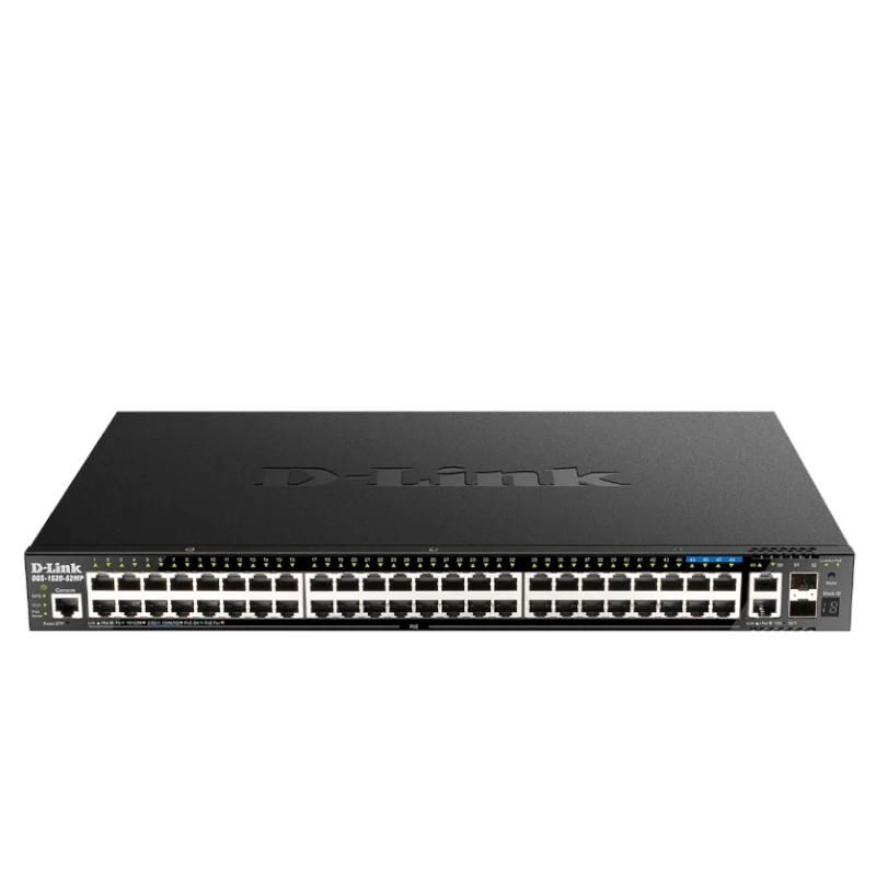 Commutateur réseau D-Link DGS-1520-52MP/E Switch 44xGbE PoE 2x10 SFP+