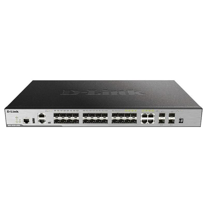Commutador de xarxa D-Link DGS-3630-28SC/SI Switch L3 24xSFP 4x10GbE
