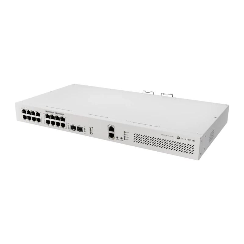 Commutateur réseau Mikrotik CRS418-8P-8G-2S+RM Switch 17xGbE 2xSFP+