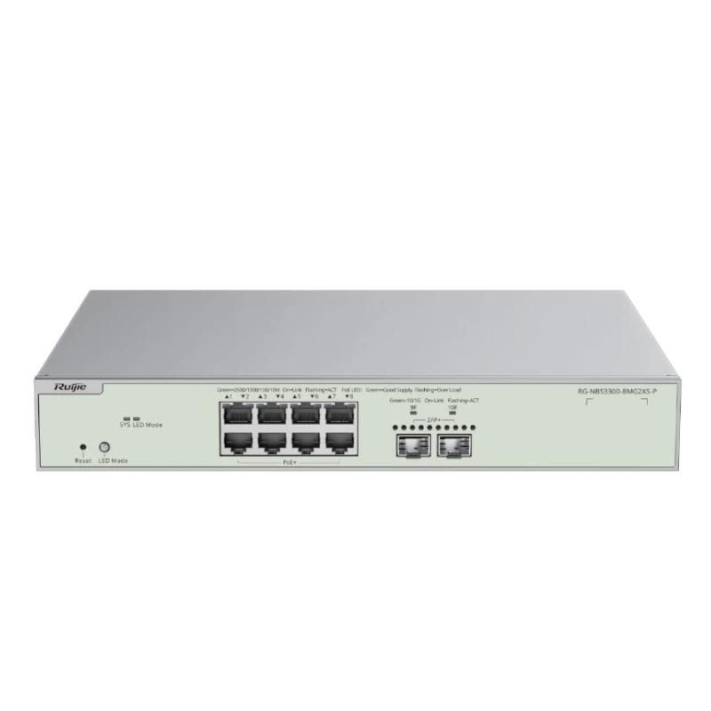 Commutateur réseau Ruijie Networks Reyee NBS3300-8MG2XS-P L2 8xmG PoE 2xSFP+ 240W