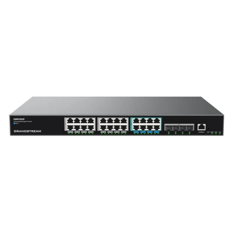 Commutador de xarxa Grandstream GWN7822P Switch L3 16xG PoE 8x2.5G PoE