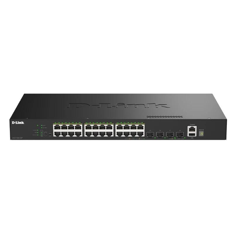 Commutateur réseau D-Link DGS-1530-28P/E Switch 24xGB PoE 4xSFP+ 370W
