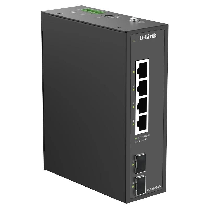 Commutateur réseau D-Link DIS-100G-06 Switch Industrial 4xGb 2xSFP
