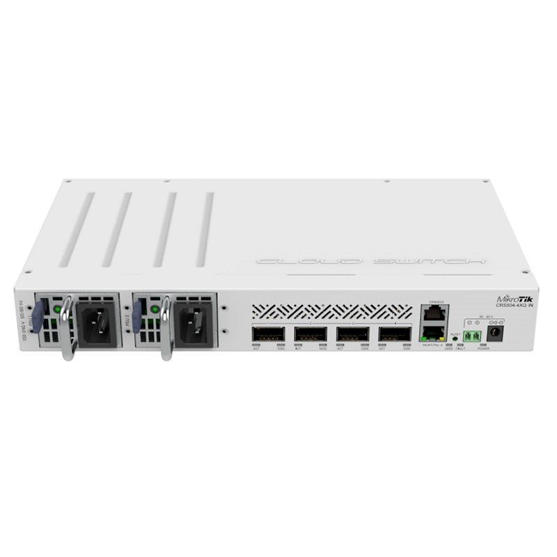 Commutador de xarxa Mikrotik CRS504-4XQ-IN Switch 4xQSFP28 1x100MbE