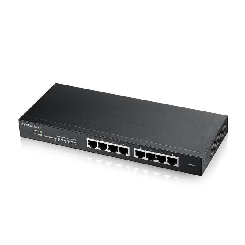 Commutador de xarxa ZyXEL GS1915-8 Smart Switch 8xGbE Nebula Fanless