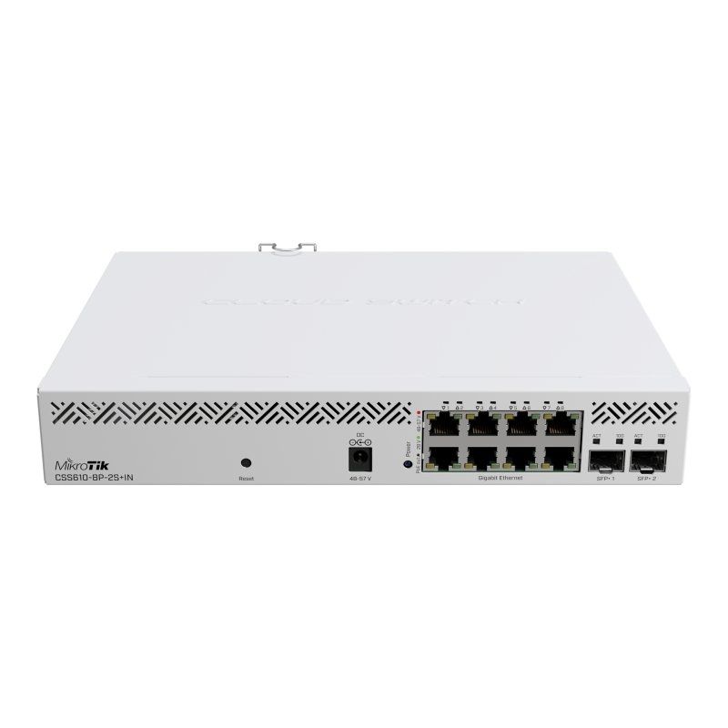 Commutador de xarxa Mikrotik CSS610-8P-2S+IN 8xGbE PoE 2x10Gb SFP+