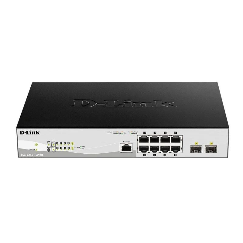 Commutador de xarxa D-Link DGS-1210-10P/ME/E 10xGb PoE+ Switch 2xC