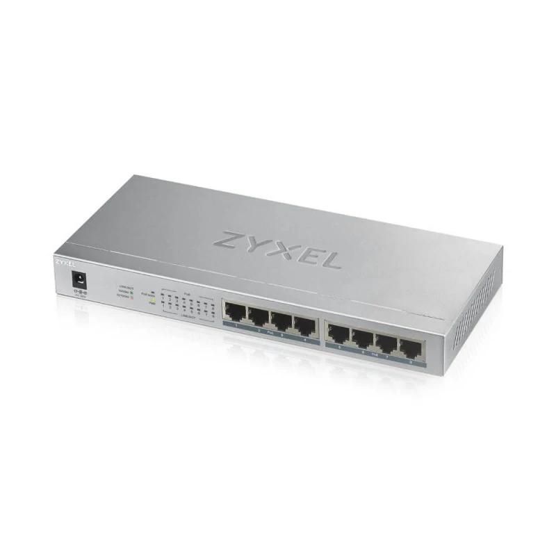 Commutador de xarxa ZyXEL GS1008-HP Switch 8xGb PoE+ 60W Desktop