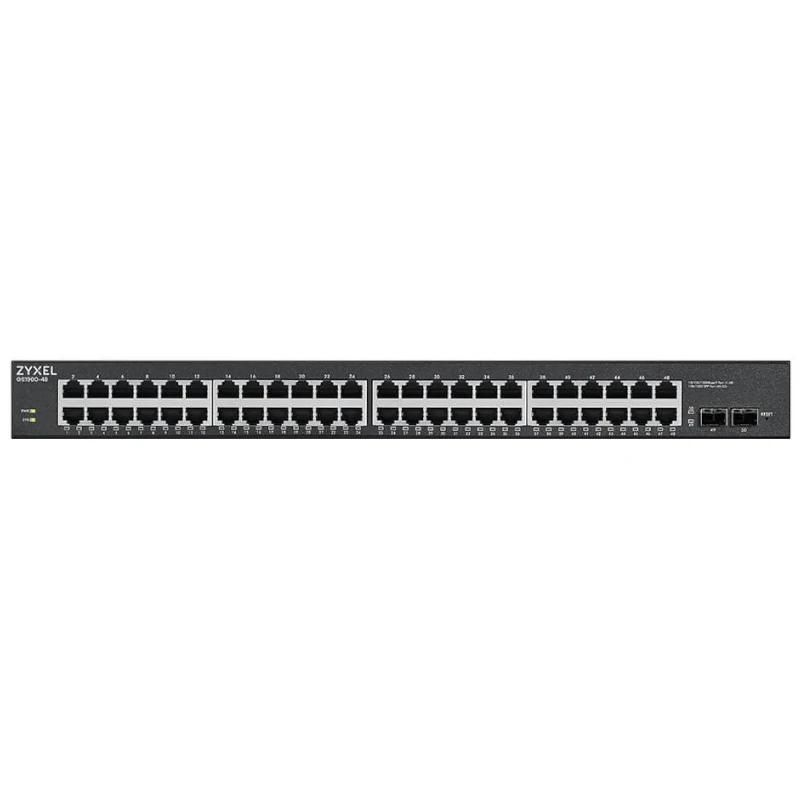 Commutador de xarxa ZyXEL GS1900-48HP v2 Switch 48xGbE L2 170W Rack