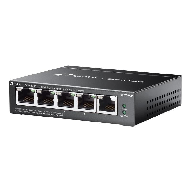 Commutateur réseau TP-LINK ES205GP Switch 4xGb PoE+ 1xGb 65W Desktop