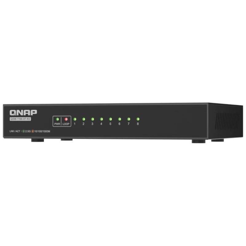 Commutador de xarxa QNAP QSW-1108-8T-R2 Switch No Gest 8x2.5GbE