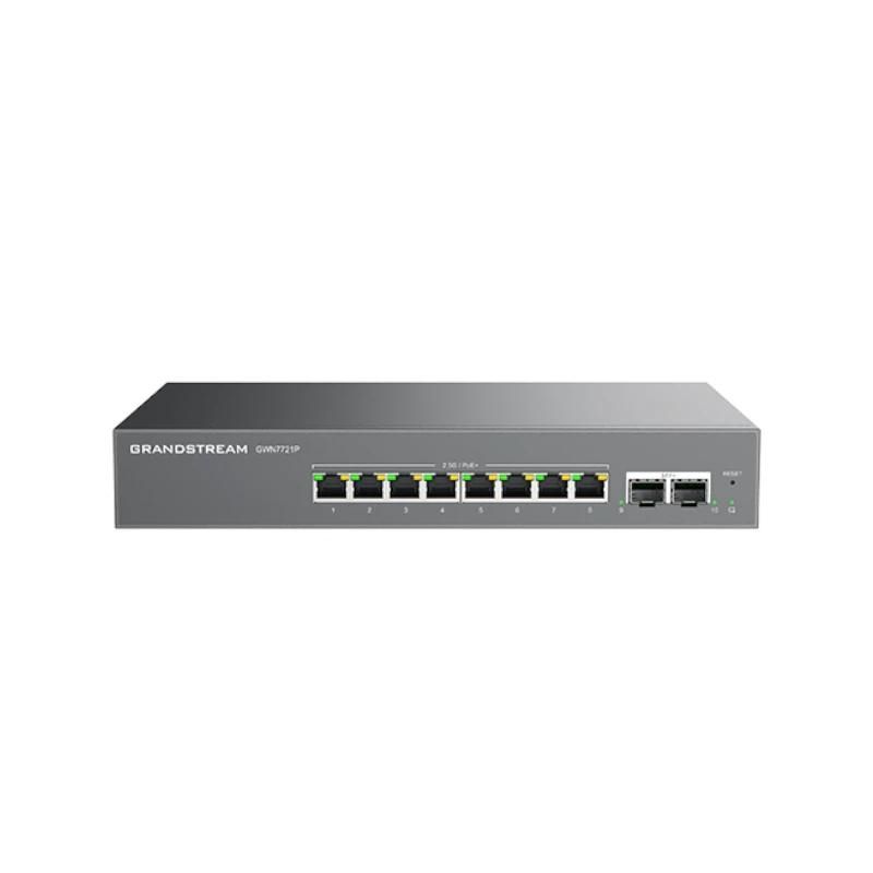 Commutador de xarxa Grandstream GWN7721P Switch L2 8x2.5G 2x10SFP+ PoE