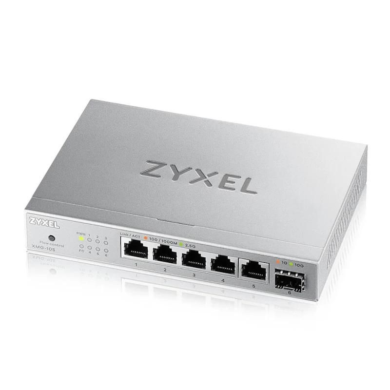 Commutador de xarxa ZyXEL XMG-105 Switch 5x2,5mGb 1xSFP+ Desktop