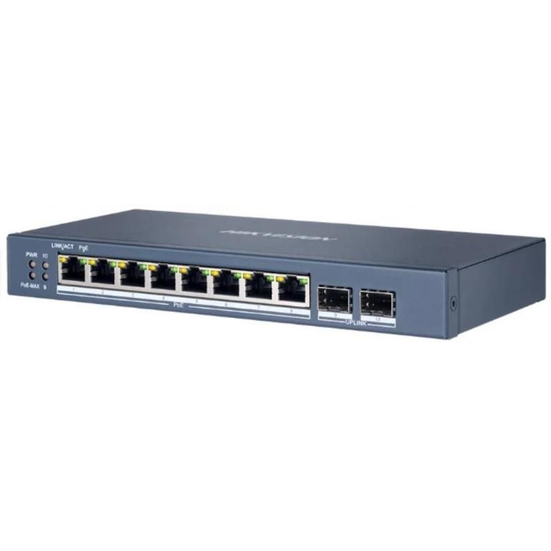 Commutador de xarxa Hikvision DS-3E1510P-EI/M (B) Switch 8xGb PoE 2xGb